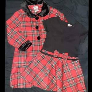 Girls 2T Dress w/3T Coat